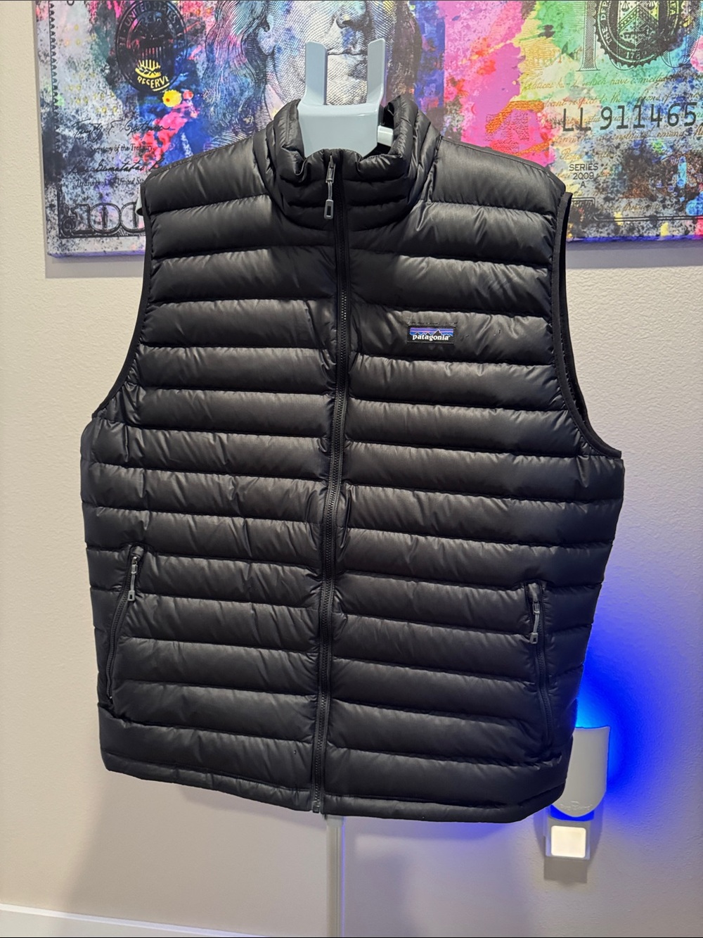 Patagonia Black Quilted Down Vest Men’s